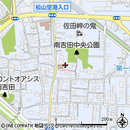 松山市共同利用施設南吉田センター周辺の地図