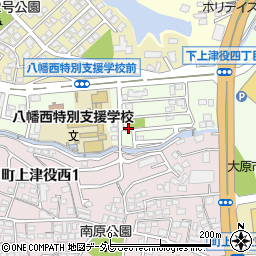 下上津役1号公園周辺の地図