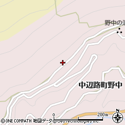 和歌山県田辺市中辺路町野中815周辺の地図