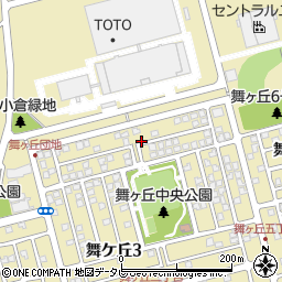福岡県北九州市小倉南区舞ケ丘周辺の地図