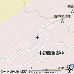 和歌山県田辺市中辺路町野中809周辺の地図