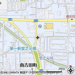 愛媛県松山市南吉田町1408-1周辺の地図