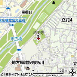 相向寺周辺の地図