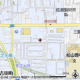愛媛県松山市南吉田町1452-7周辺の地図