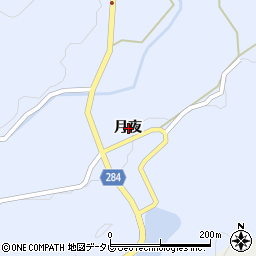 徳島県阿南市新野町月夜周辺の地図