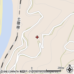 高知県長岡郡大豊町岩原1221周辺の地図