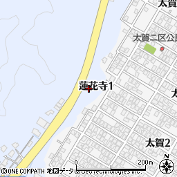 福岡県中間市蓮花寺1丁目周辺の地図