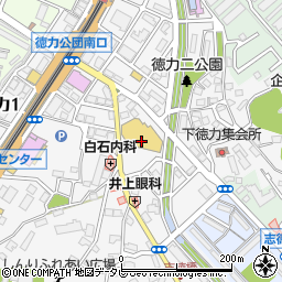 九州鴻池グループ　こうのいけ・理容徳力店周辺の地図