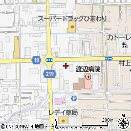 愛媛銀行　空港通支店ボーチェ味生出張所周辺の地図