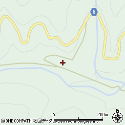 高知県土佐郡大川村大北川307-1周辺の地図