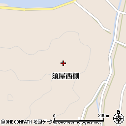 徳島県阿南市椿町須屋西側周辺の地図