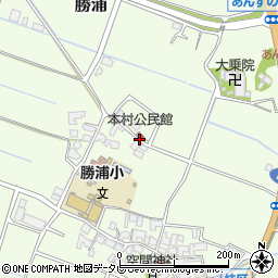 本村公民館周辺の地図
