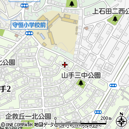 福岡県北九州市小倉南区山手3丁目3周辺の地図