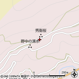 和歌山県田辺市中辺路町野中394周辺の地図