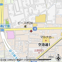 港産業愛媛支店周辺の地図