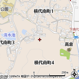 福岡県北九州市小倉南区横代南町4丁目周辺の地図