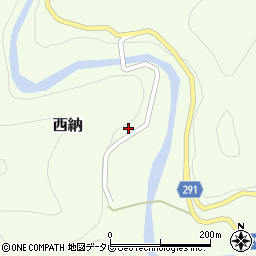 徳島県那賀郡那賀町西納戸丸周辺の地図