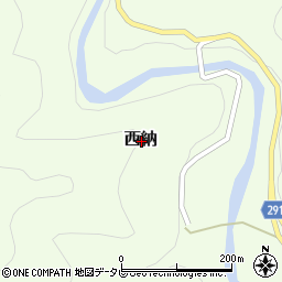 徳島県那賀郡那賀町西納周辺の地図