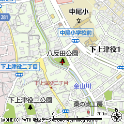 八反田公園周辺の地図