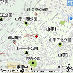 小倉キリスト教会周辺の地図