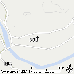徳島県阿南市福井町実用周辺の地図