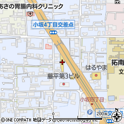 愛媛トヨペット小坂店周辺の地図