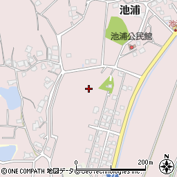 福岡県宗像市池浦周辺の地図