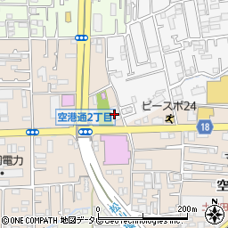 伊予銀行空港通支店 ＡＴＭ周辺の地図