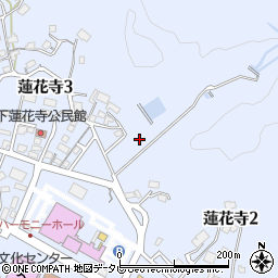 福岡県中間市蓮花寺周辺の地図