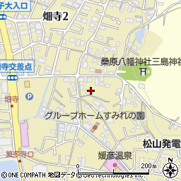 愛媛県松山市畑寺周辺の地図