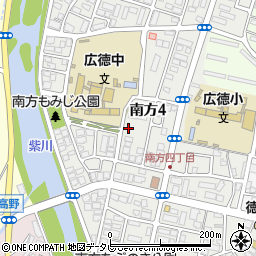 福岡県北九州市小倉南区南方周辺の地図