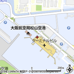 松山西警察署空港警備派出所周辺の地図