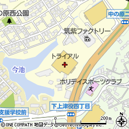 スーパーセンタートライアル上津役店周辺の地図