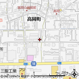 愛媛県松山市高岡町366-1周辺の地図