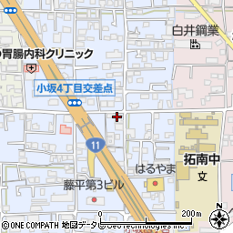 ＪＡ松山市拓南周辺の地図