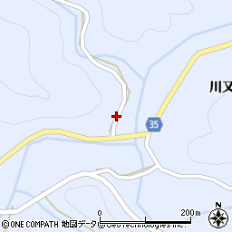 徳島県阿南市新野町川亦周辺の地図