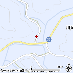 徳島県阿南市新野町（川亦）周辺の地図