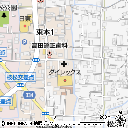 四国銀行束本社宅周辺の地図