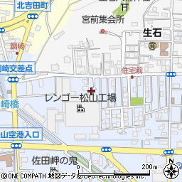 愛媛県松山市南吉田町1861-8周辺の地図