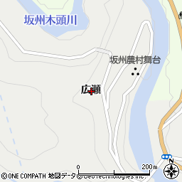 徳島県那賀郡那賀町坂州広瀬周辺の地図