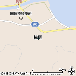 徳島県阿南市椿町横尾周辺の地図