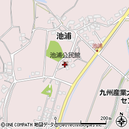 池浦公民館周辺の地図