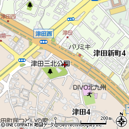 竹林亭津田本店周辺の地図