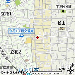 愛媛信用金庫立花支店周辺の地図