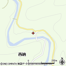 徳島県那賀郡那賀町西納上平間周辺の地図