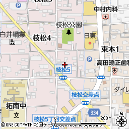 岩村昌司土地家屋調査士事務所周辺の地図