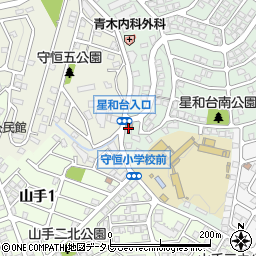 小倉守恒郵便局周辺の地図