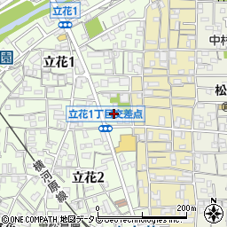 友岡薬局立花店周辺の地図