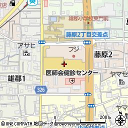 ケーズデンキ松山藤原店周辺の地図