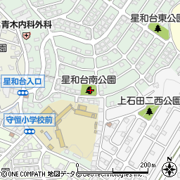 星和台南公園周辺の地図